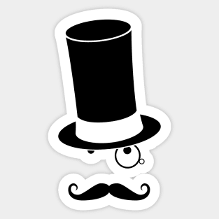 Black Hat Wax Sticker